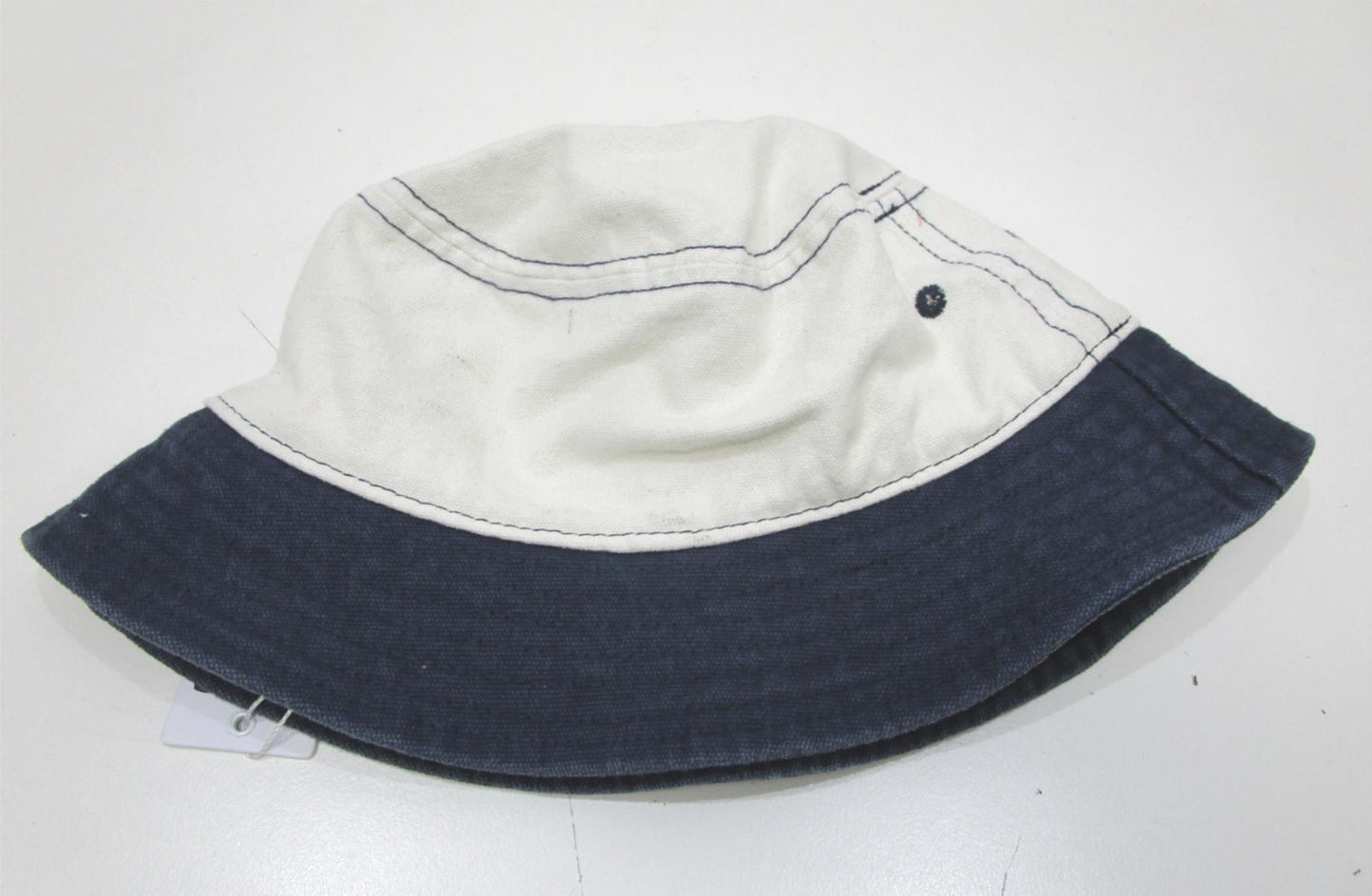 Spencer Project 100%Cotton Splice Canvas Bucket Hat Navy Blue Osfa NEW