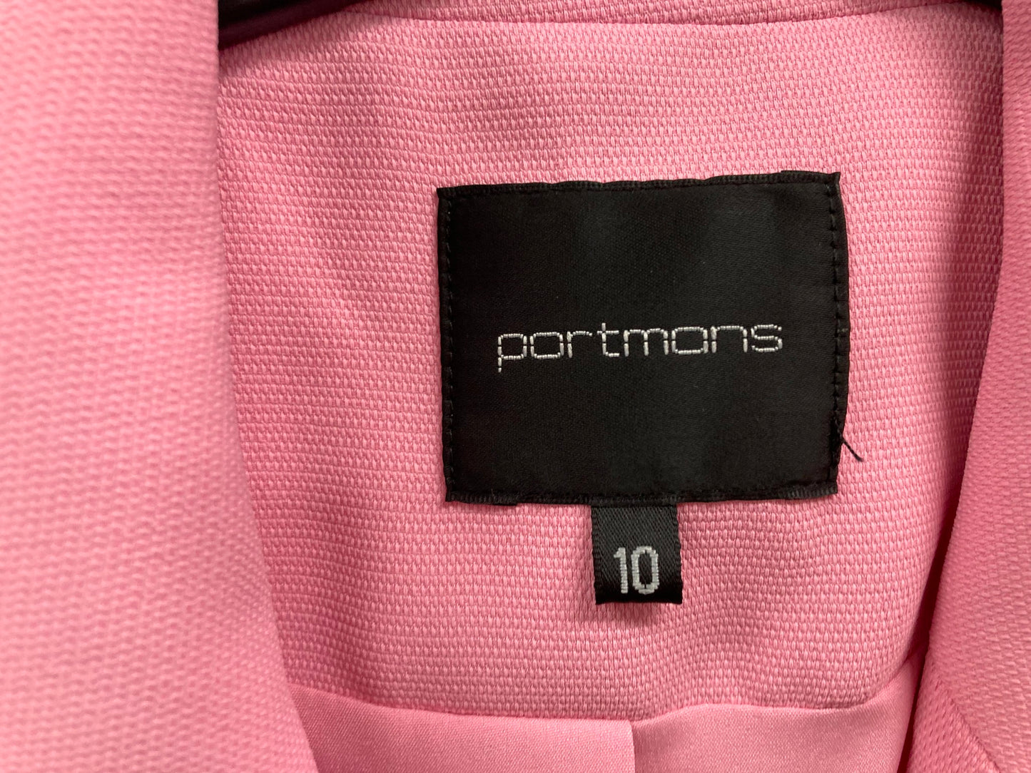 Portmans Shooting Star Blazer Pink Double Button Closure Ladies Sz 10 NEW