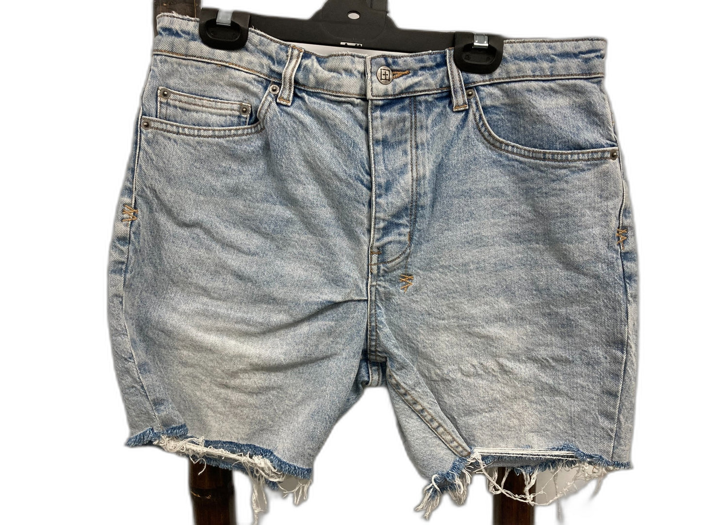 Ksubi Racer Short Freyed Vintage Nights Denim Shorts Ladies Sz 32 NEW