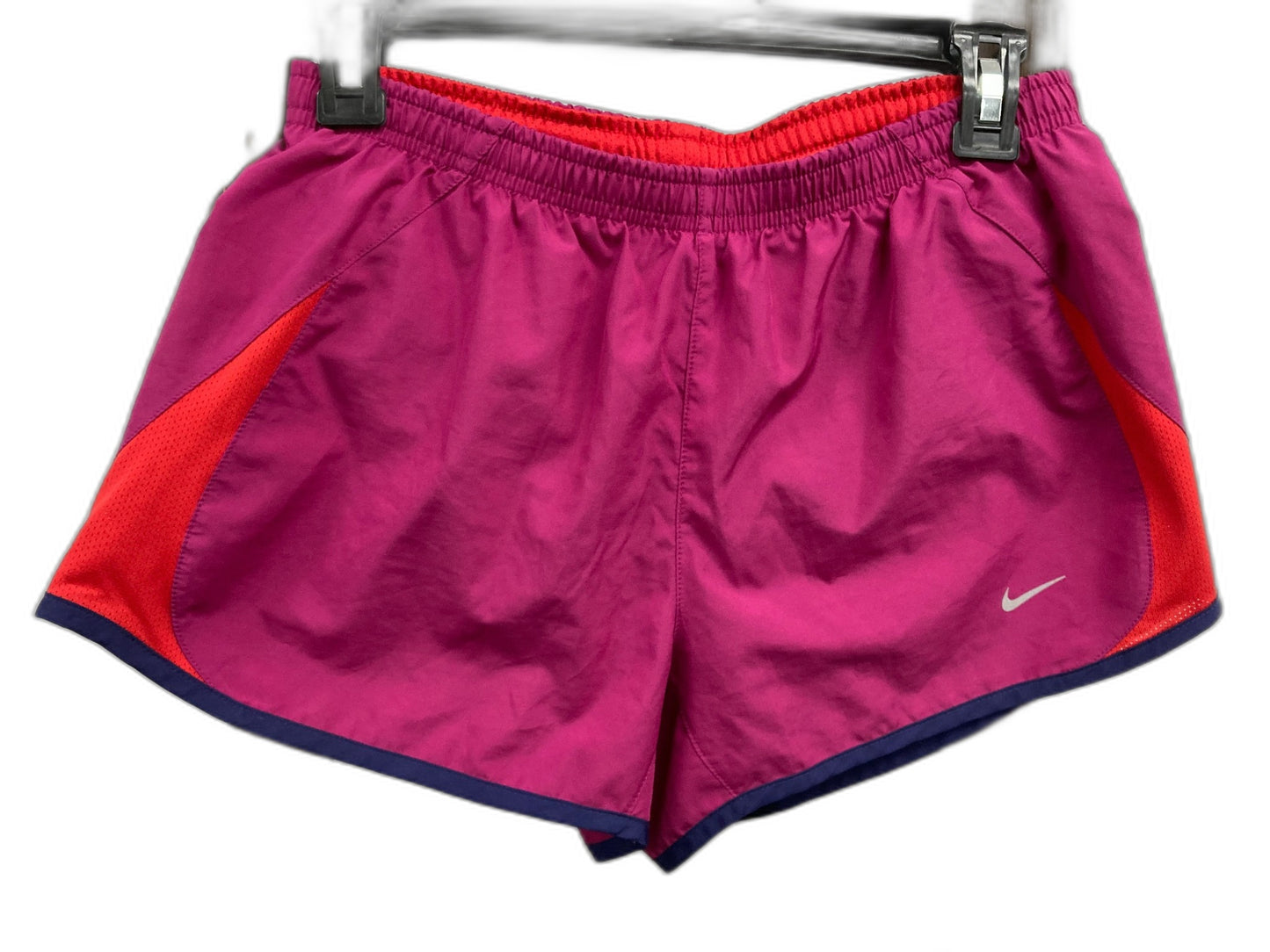 Nike Running Shorts With Inners, Pocket, Drawstring Magenta Ladies Sz S