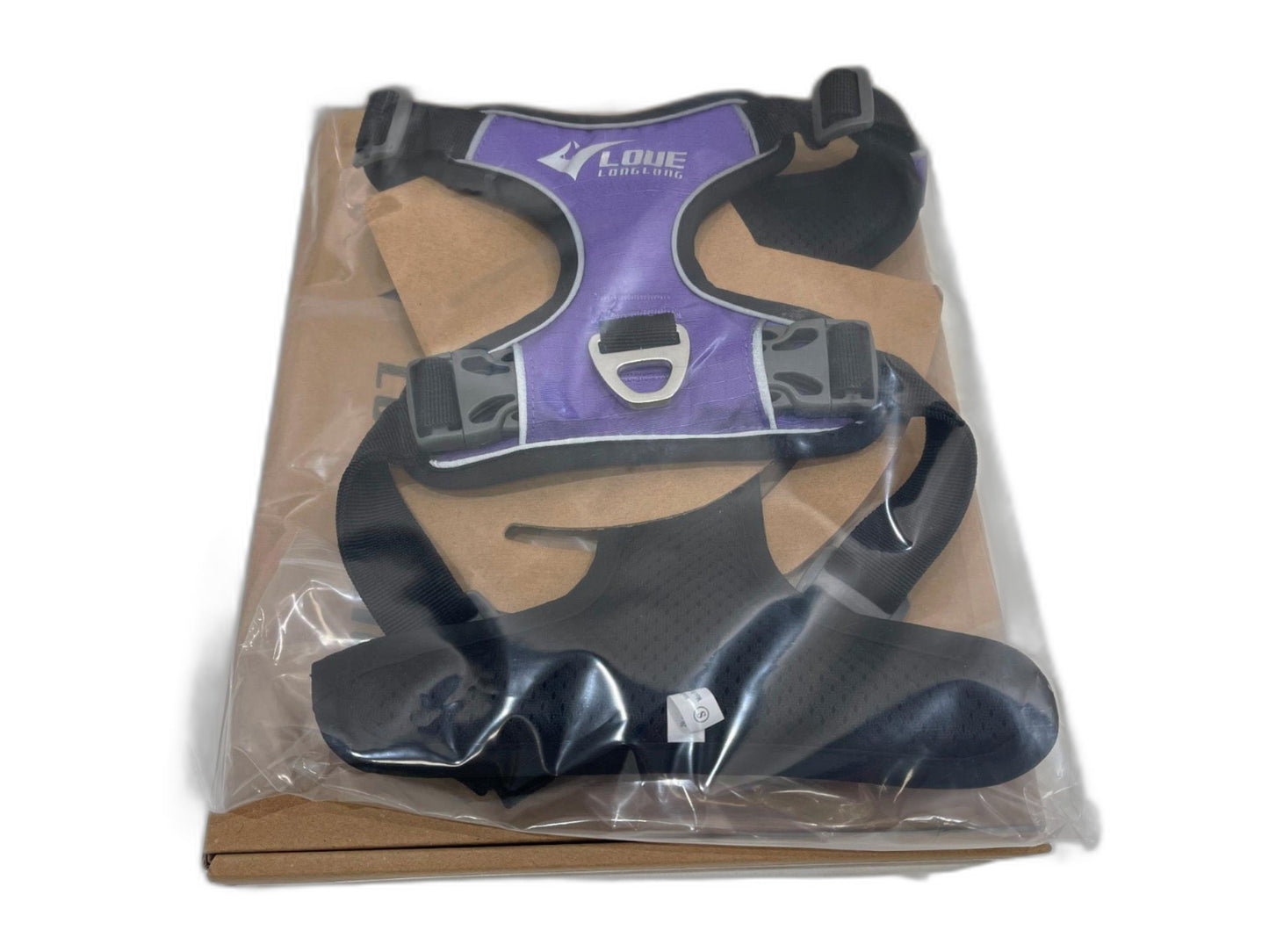 Love Long No Pull No Choke Adjustable Dog Harness -Purple Size Small NEW