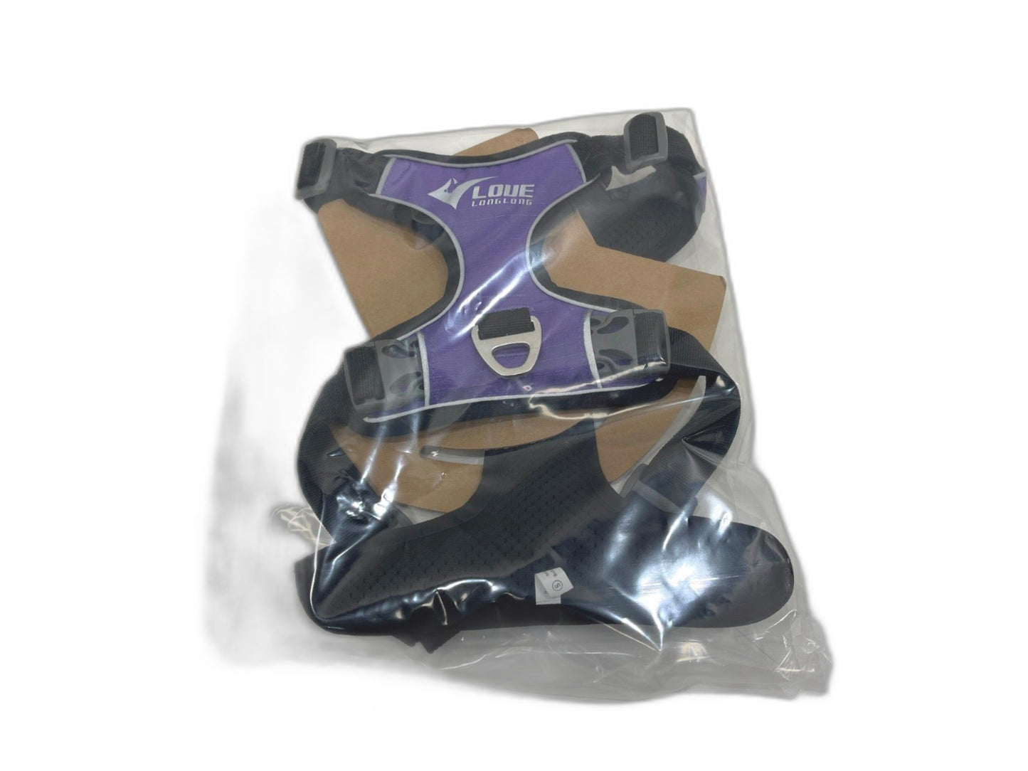 Love Long No Pull No Choke Adjustable Dog Harness -Purple Size Small NEW