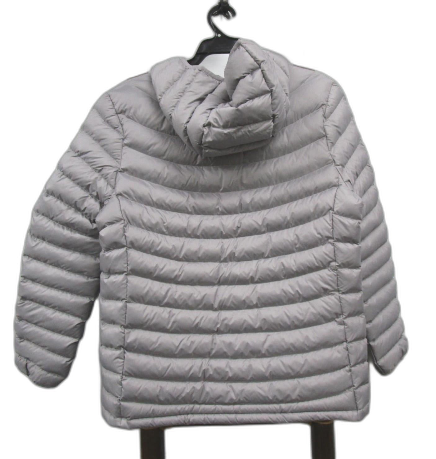 Target Active Hooded Packable Puffer Jacket Grey Ladies Size10 NEW