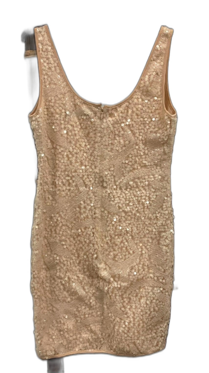 Elle Zeit Tiana Gold Metroseven Cocktail Dress Champagne Ladies Sz 12 NEW