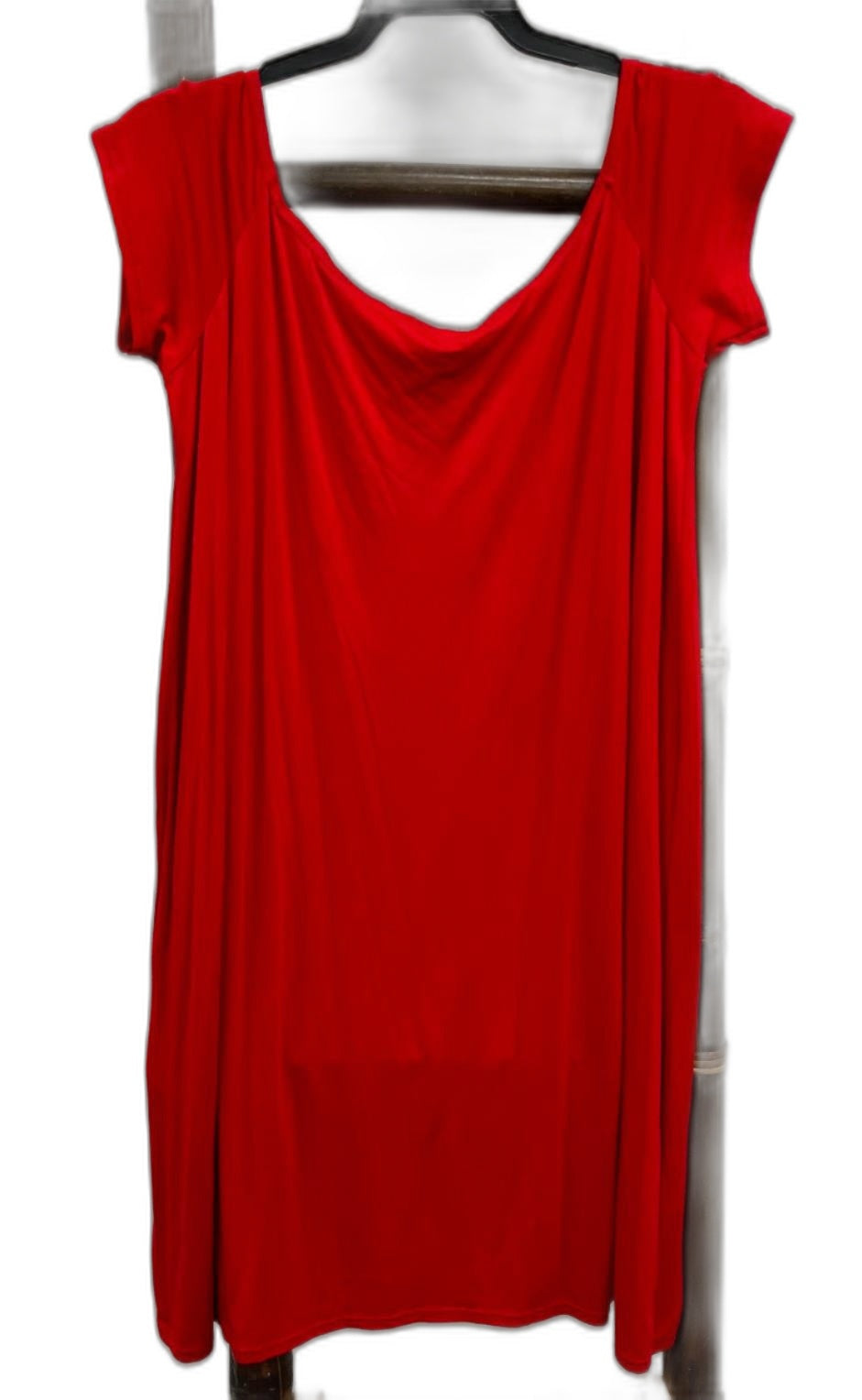 Bardot Skater A-Line Stretchy Red Dress Ladies Sz 18 NEW