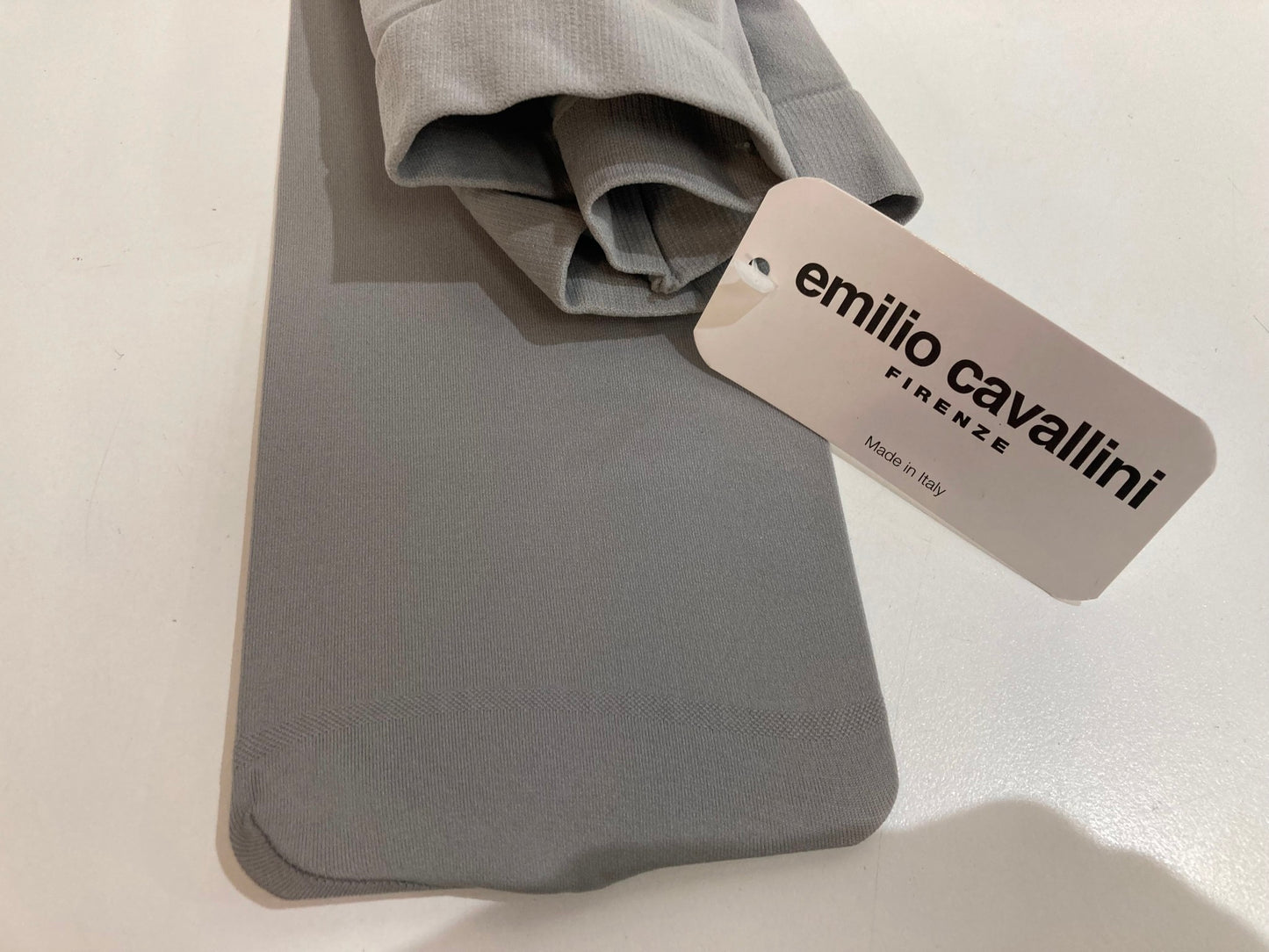 Emilio Cavallini Stilnovo Microfiber Tights Den90 Grey 520 Ladies Sz S NEW