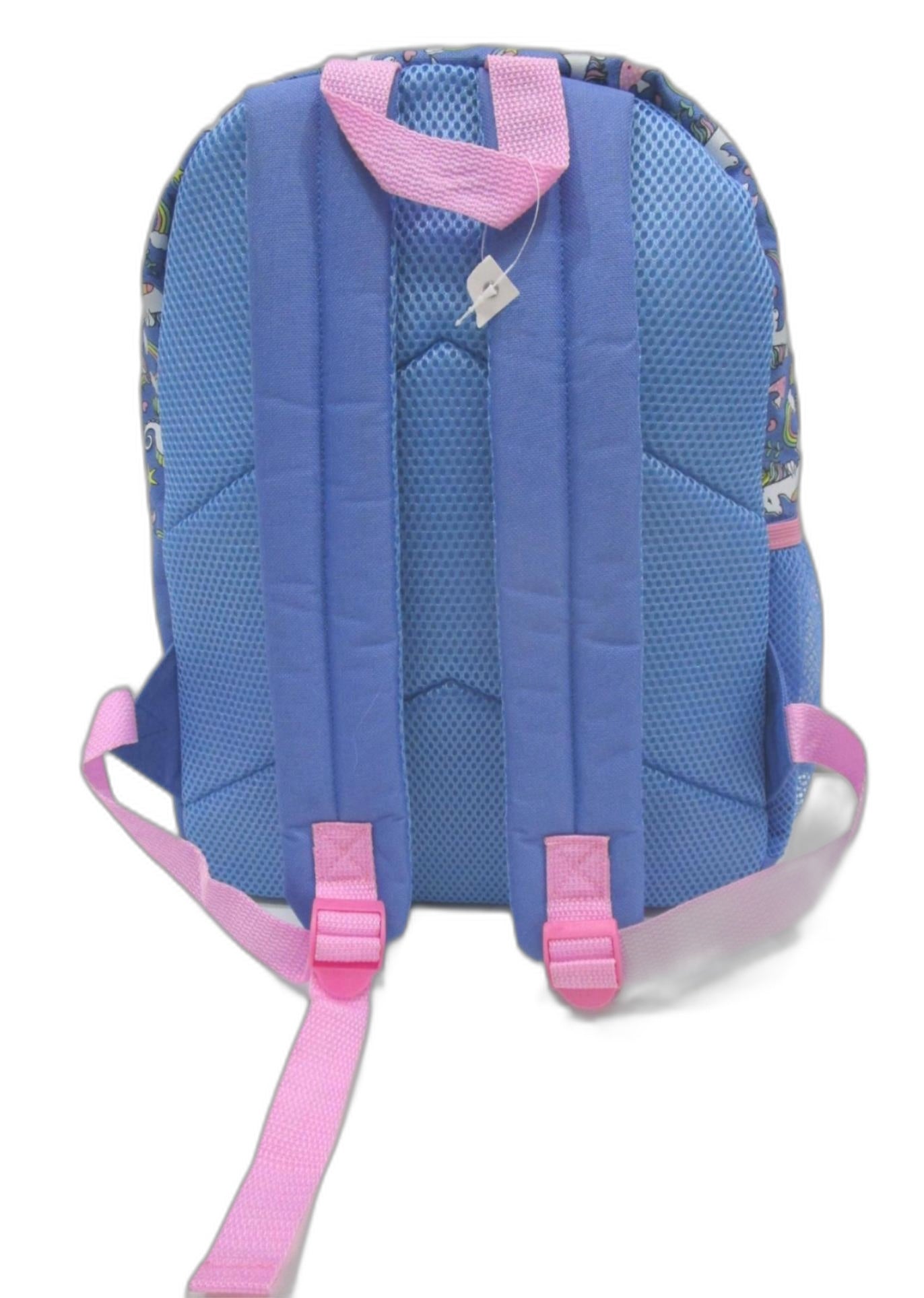 Sea Horse Unicorn 1 Compartment/1 Side Mesh & Front Pocket Backpack NEW