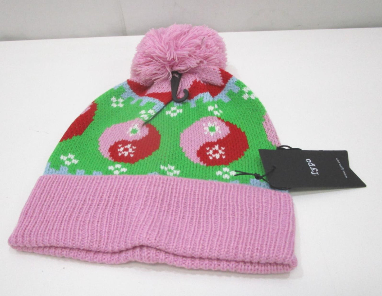 2 Pack Typo Red Tv "Friends" & Pink Christmas Knit Beanies NEW