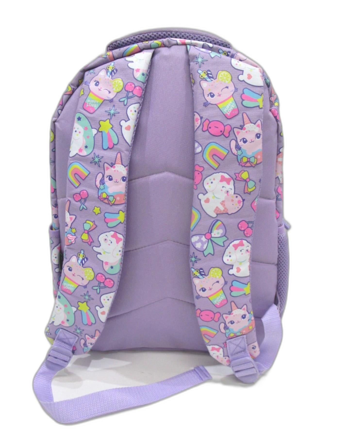 Pop Duck Sweet Pets 1 Front Pocket 2Side Holders 2Compartment Backpack NEW