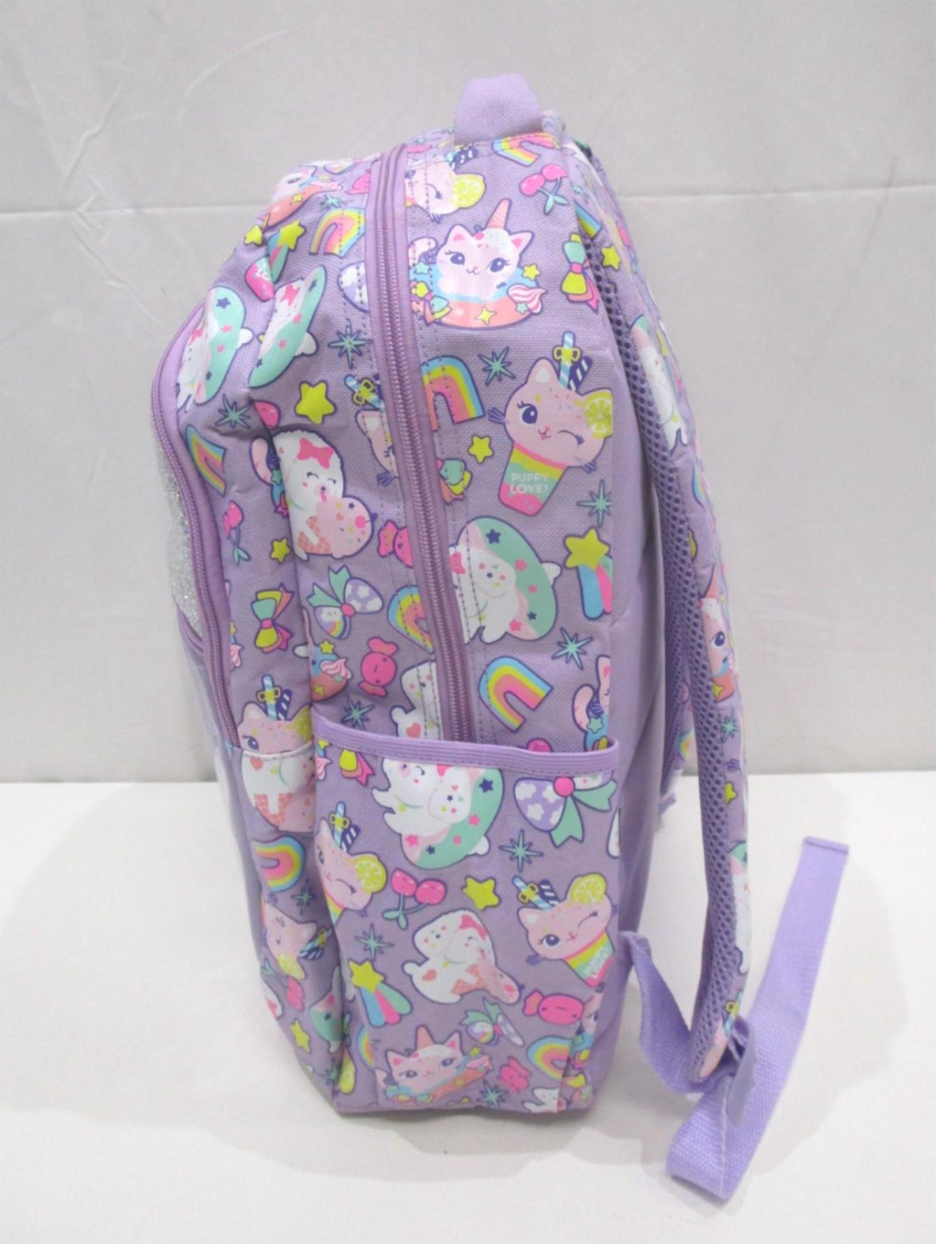 Pop Duck Sweet Pets 1 Front Pocket 2Side Holders 2Compartment Backpack NEW