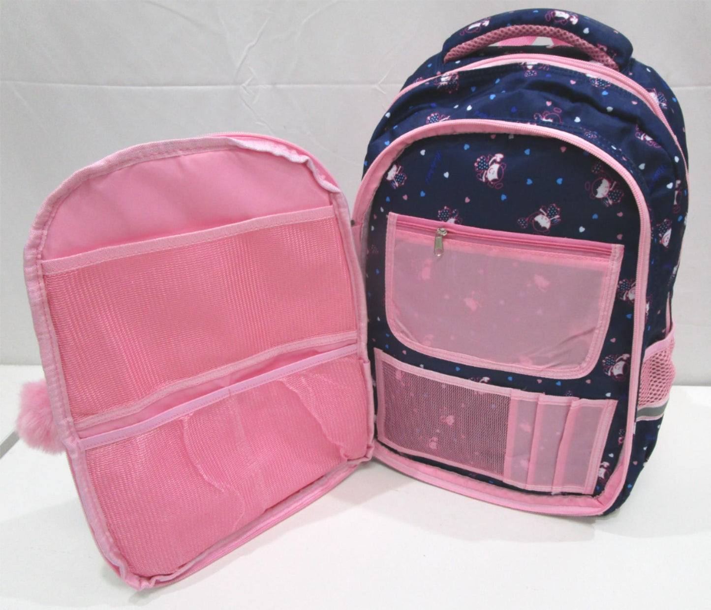 Rudy Hard Princess Themed 2 Compartment, Front & Side Pockets Backpack NEW