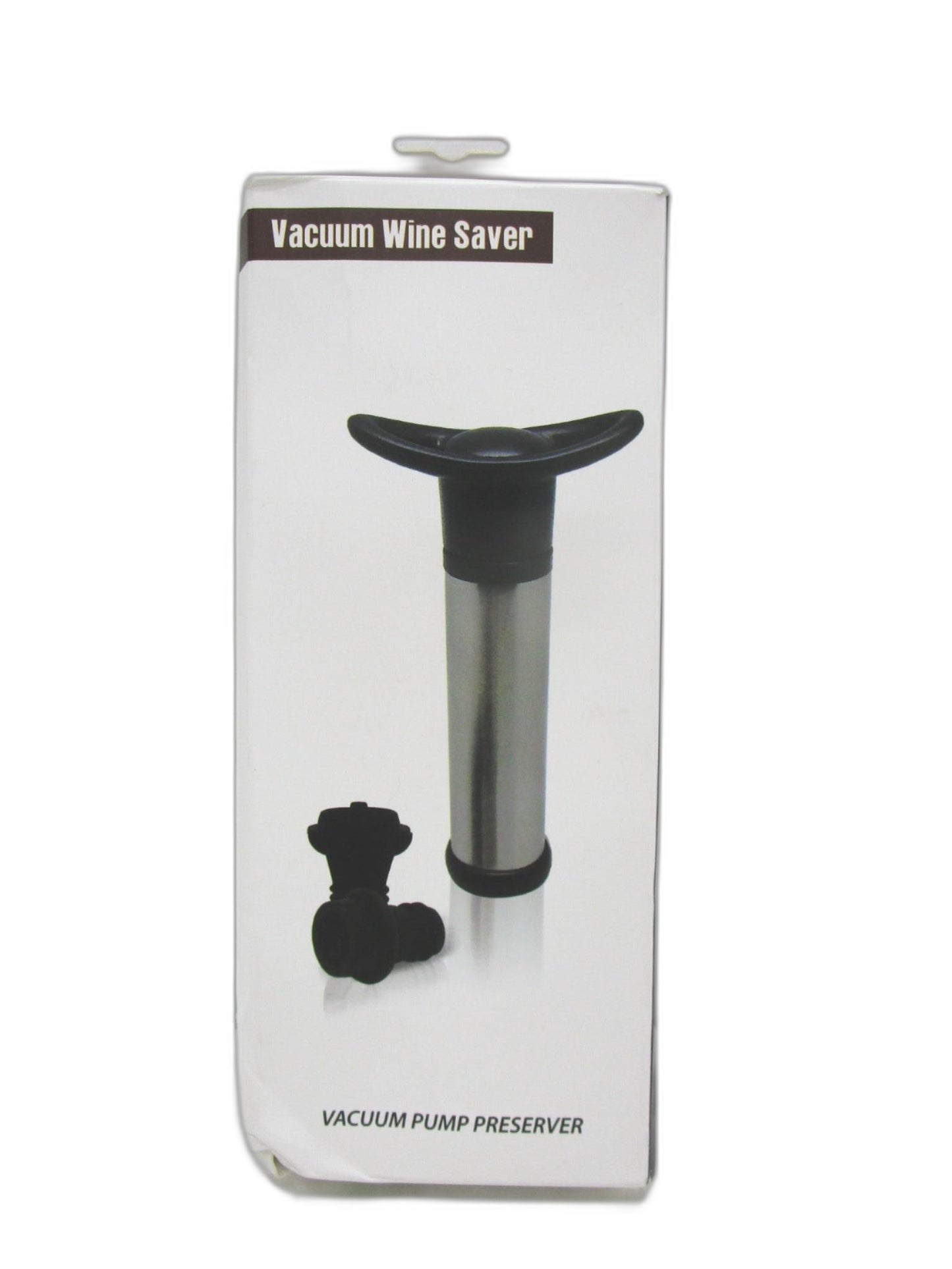 Vacuum Wine Saver Preserver With 4 Vacuum Stoppers Set NEW