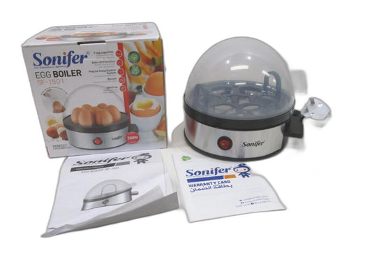 Sonifer Conveniently Cooks 7 Eggs Capacity Electric Steamer Cooker NEW