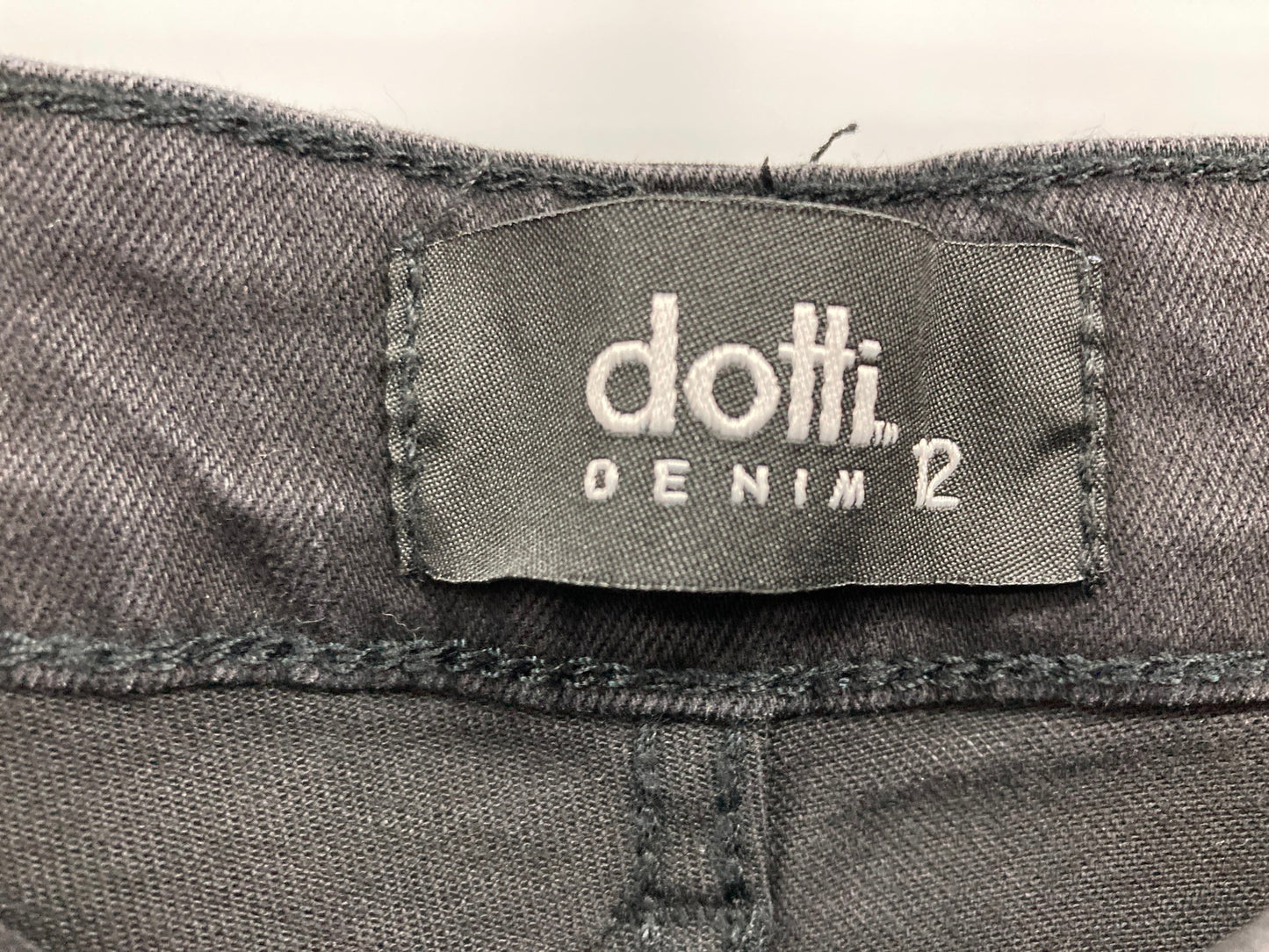 Dotti Sienna Mom Stretch Tapered High Rise Jeans Black Sz 12 NEW