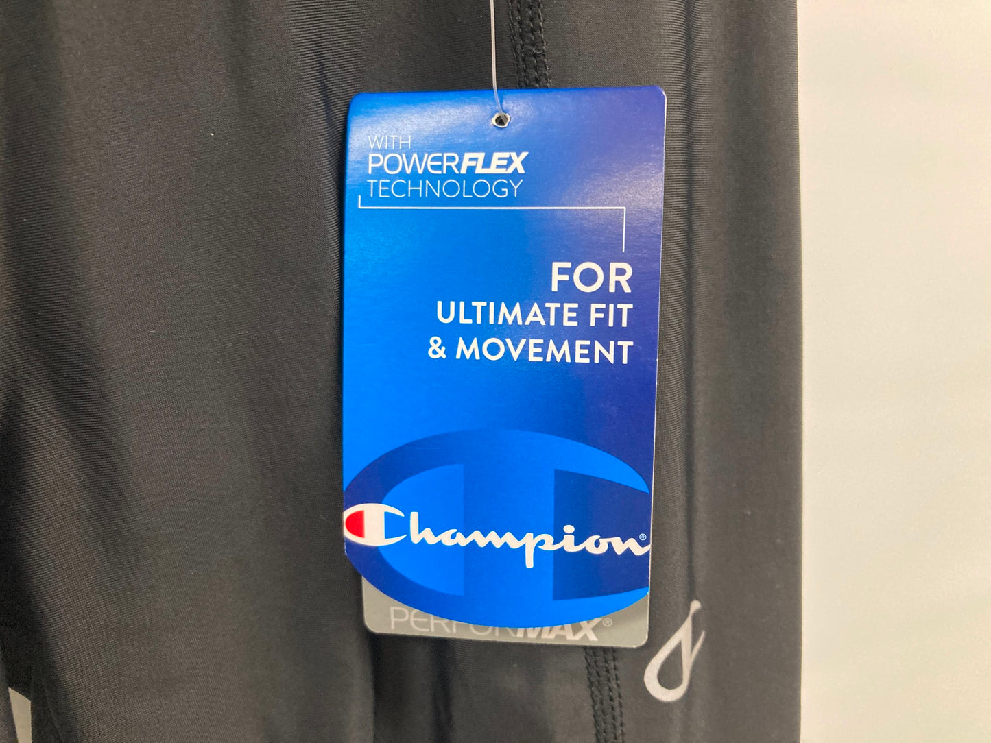 Champion Lights 7/8 Zip Tights Activewear Apparel Black Ladies Sz 8 NEW