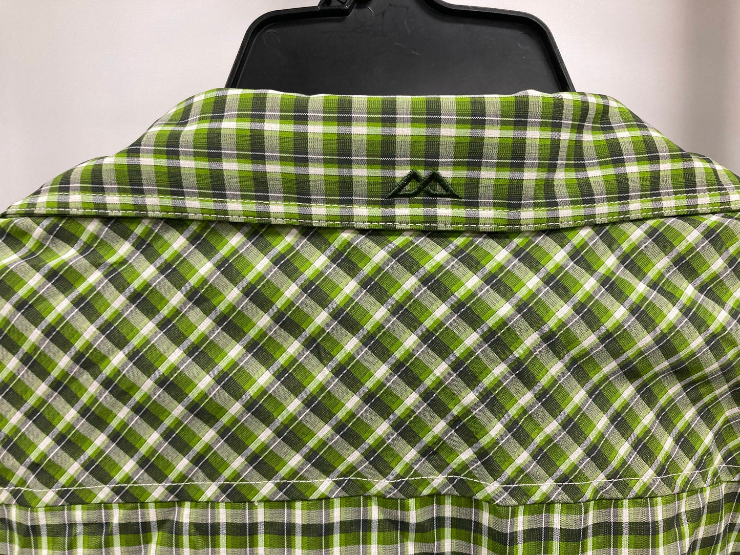 Kathmandu Barros Icon Green Check Short Sleeve Shirt Mens Sz Xl NEW