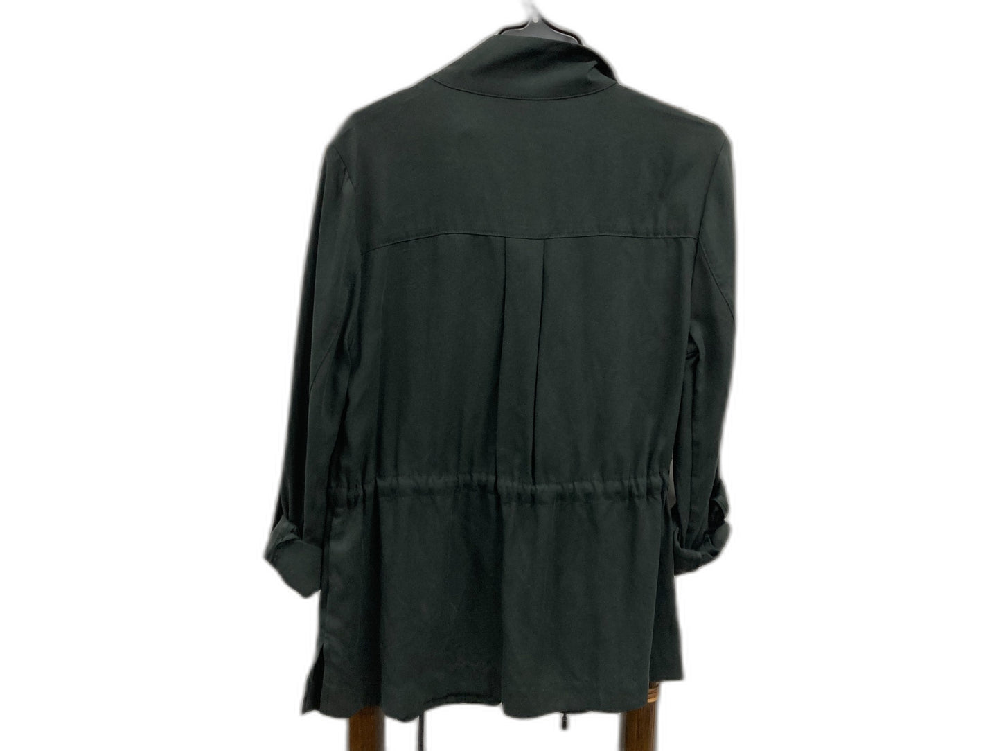 Jeanswest Georgia Tencel Jacket Button Up Midnight Green Ladies Sz 8 NEW