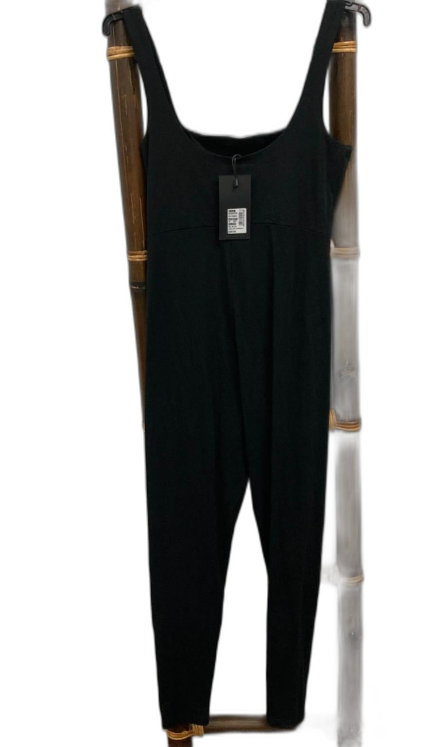 Ava & Ever Harlow Jumpsuit Slip On Stretchy Black Ladies Sz 10 NEW