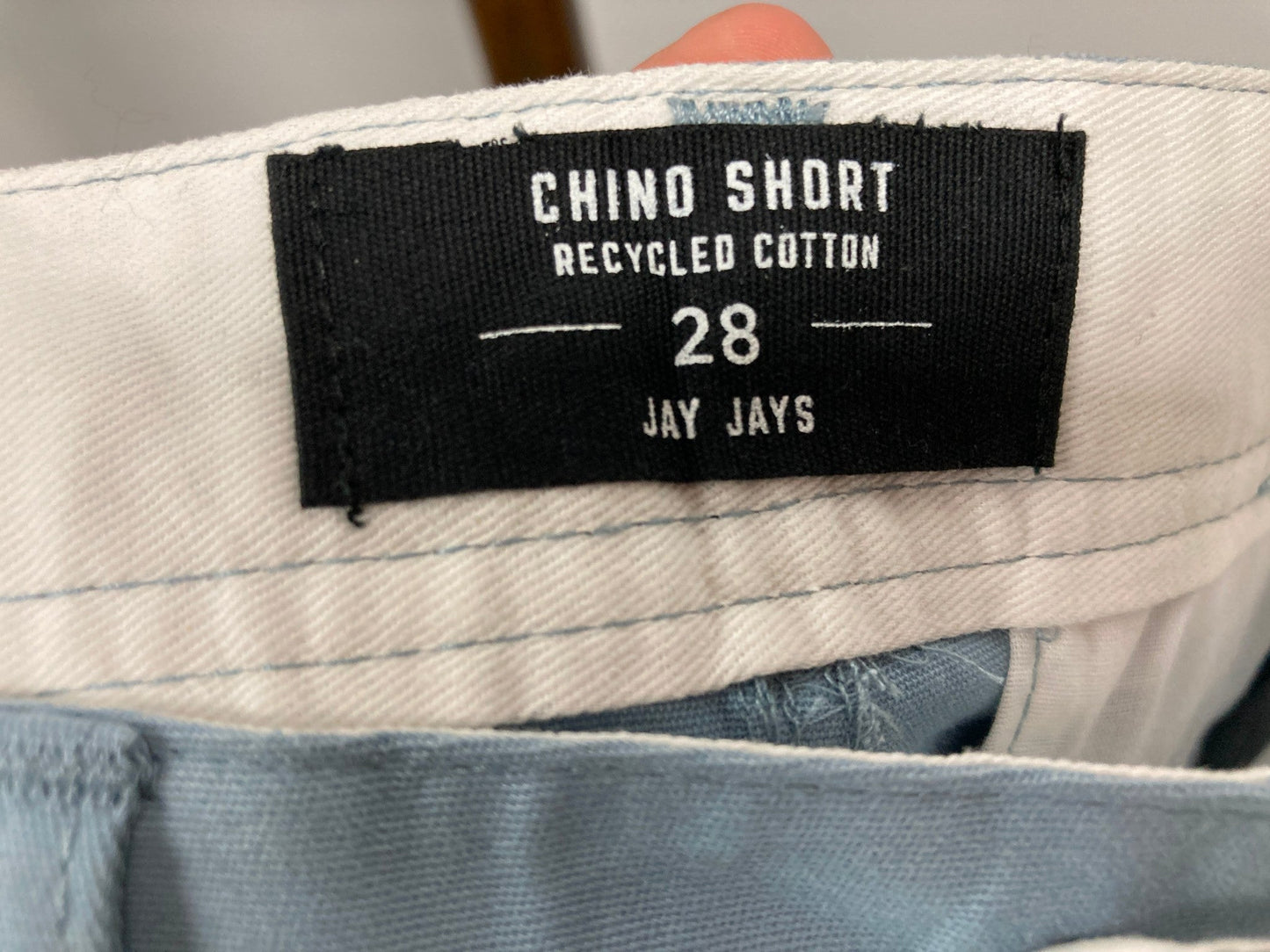 Jay Jays Chino With Side Pocket Shorts Blue Zip Up Mens Sz 28 NEW