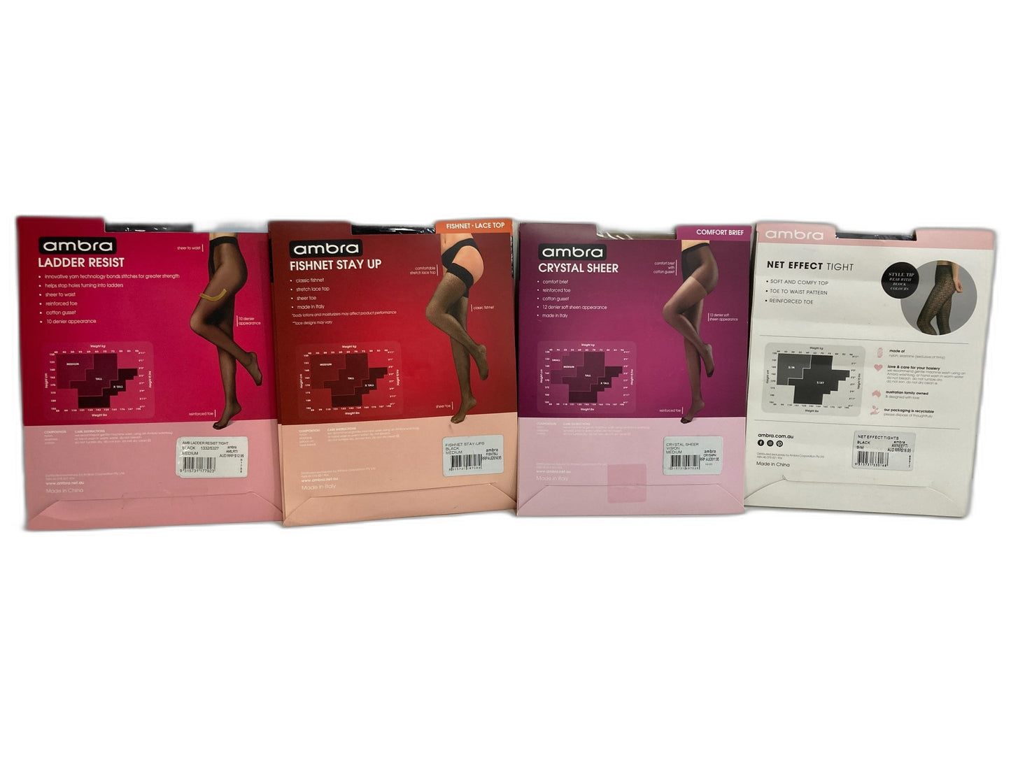 Ambra Pantyhose, Net Tights & Stay Ups Various Ladies Sz Medium NEW