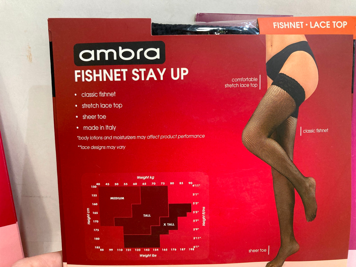 Ambra Pantyhose, Net Tights & Stay Ups Various Ladies Sz Medium NEW