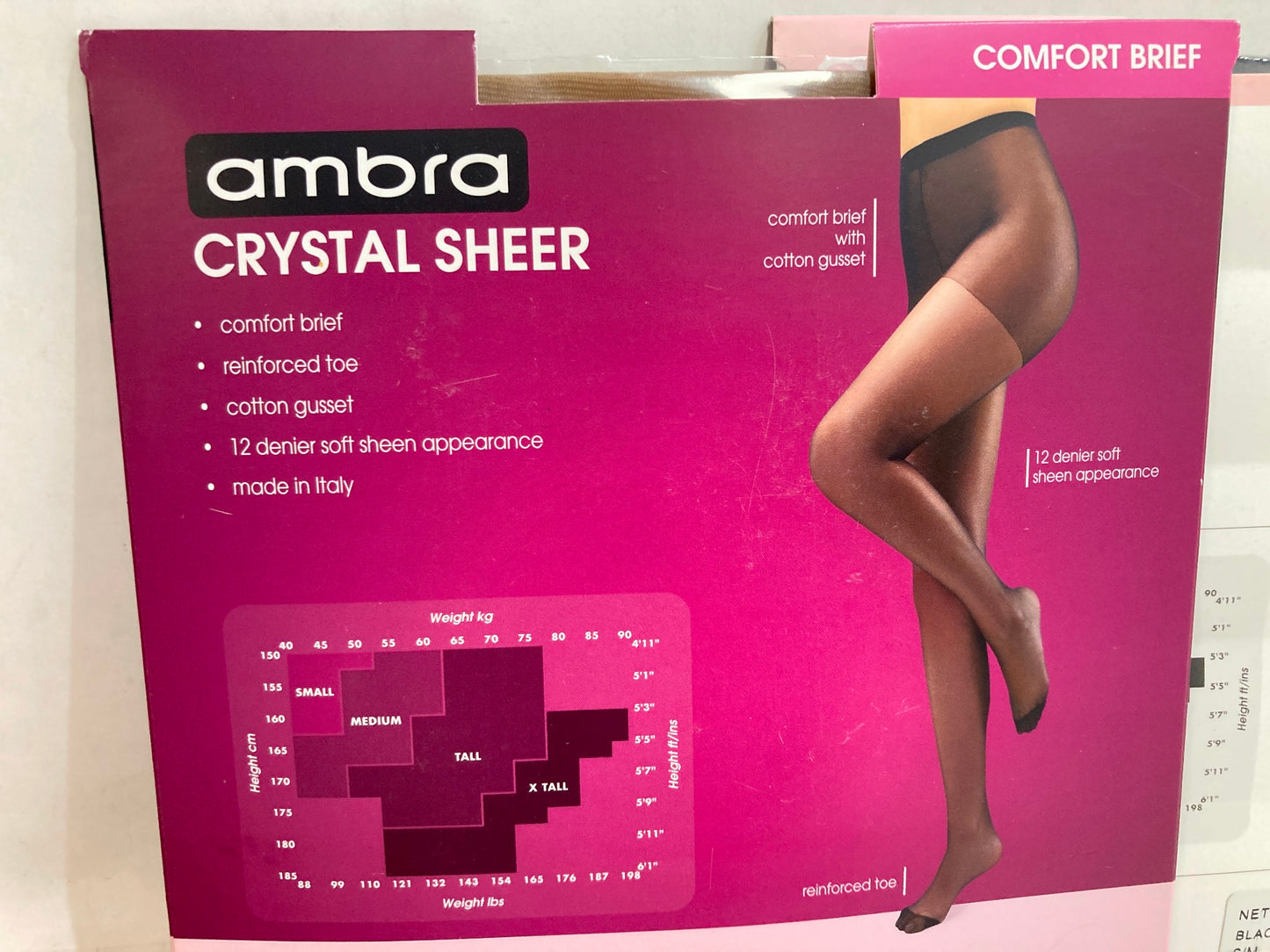 Ambra Pantyhose, Net Tights & Stay Ups Various Ladies Sz Medium NEW