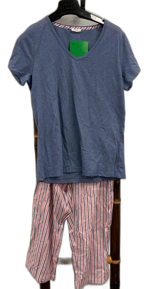 Soho 2 Piece Cotton Blend Pajama Set, Top & 3/4 Bottoms Ladies Sz S NEW