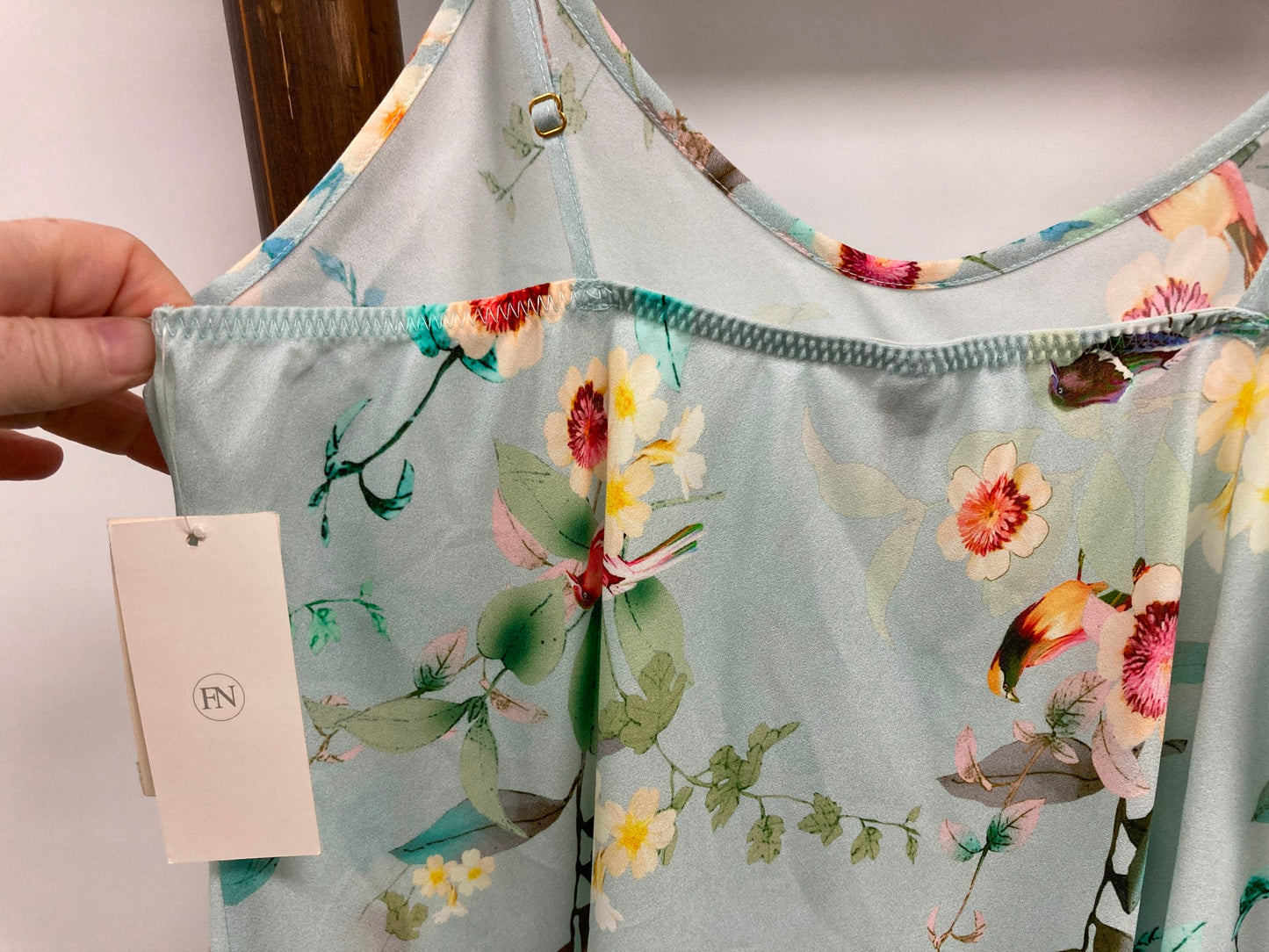 Flora Nikrooz Floral Slip Under Garment/Sleepwear Floral Ladies Sz L NEW