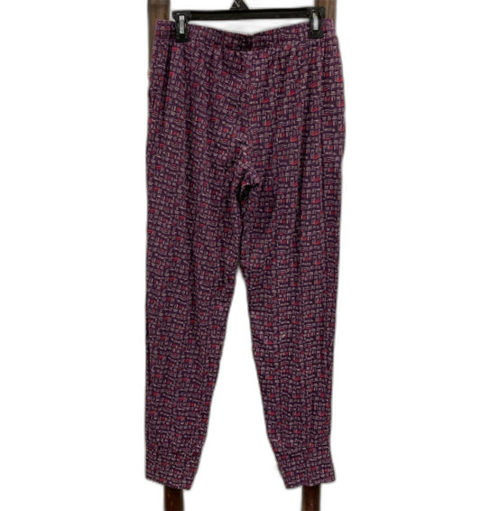 Schiesser Mix & Relax Pajama Pants Elastic Waist Purple Ladies Sz L NEW