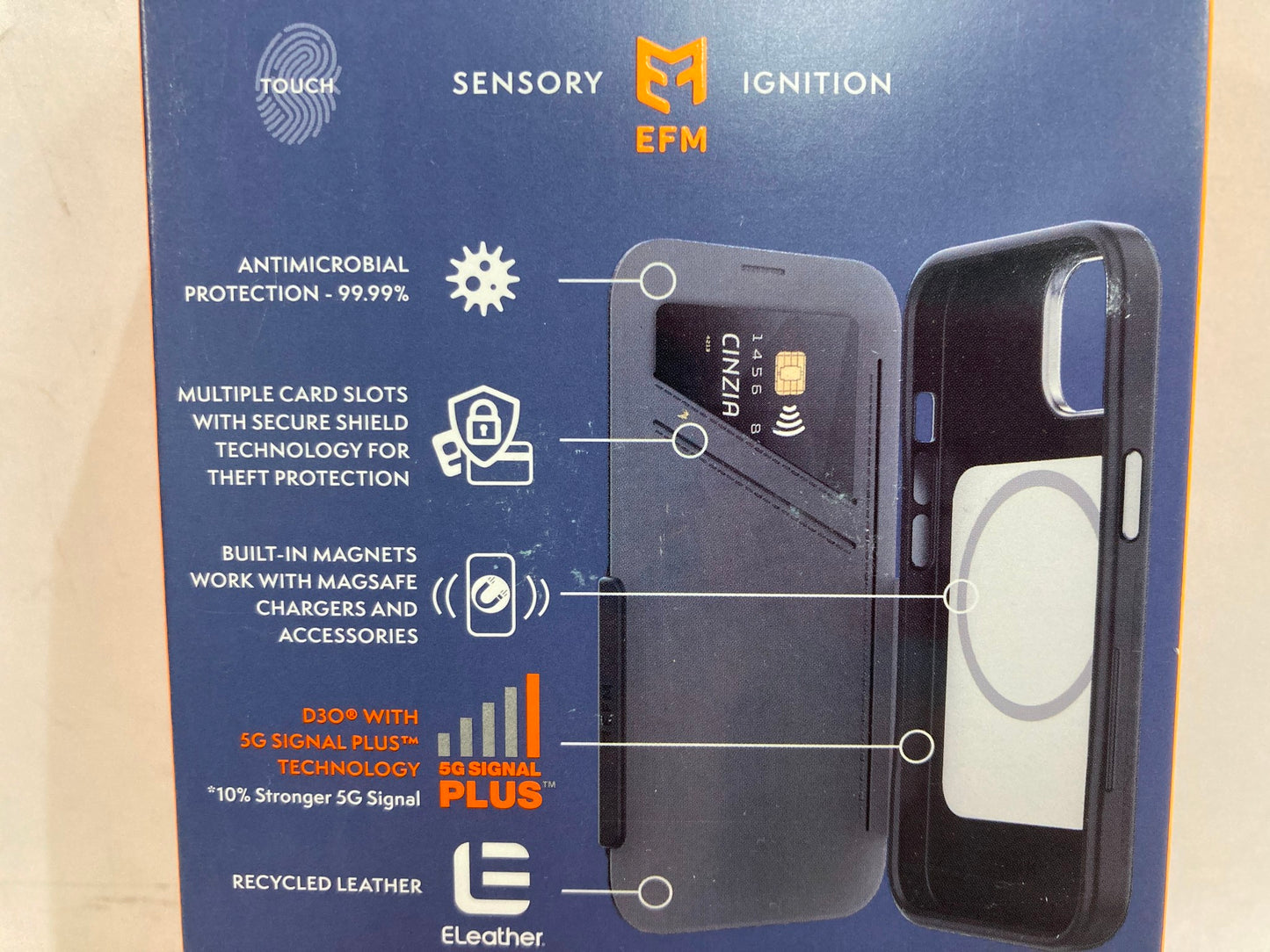 Sensory Efm Ignition 6M Drop Tested Iphone 13Pro Phone Case Black NEW