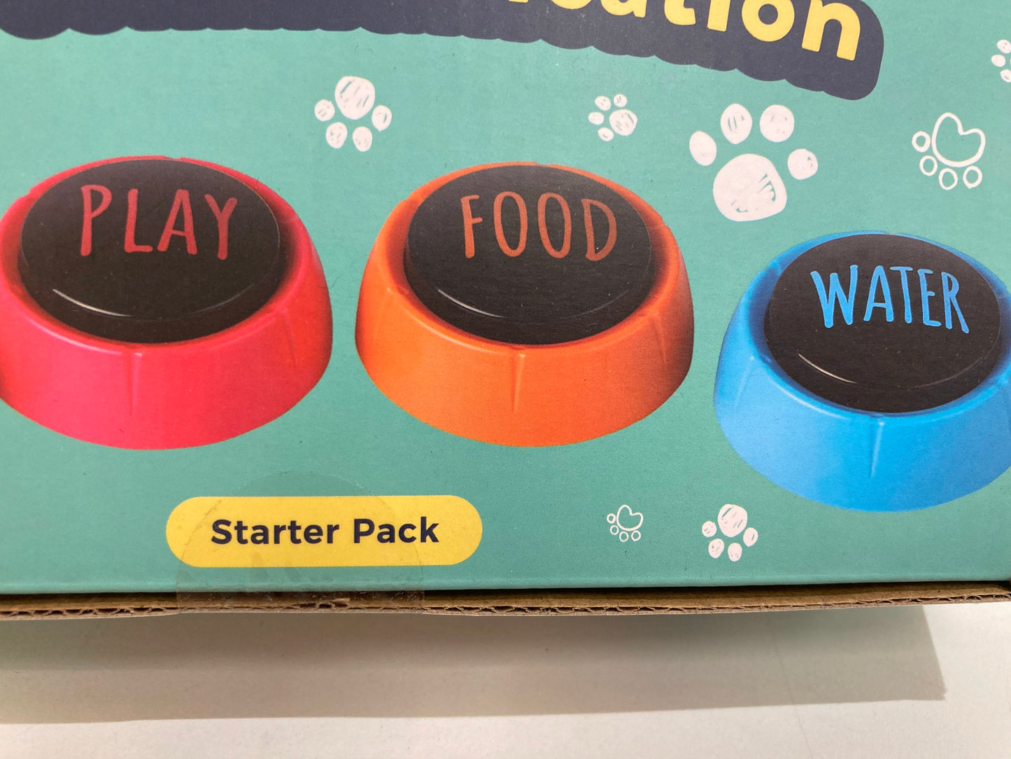 Vocal Pups 4 X Dog Buttons Communication Starter Pack 1 Male Voice NEW