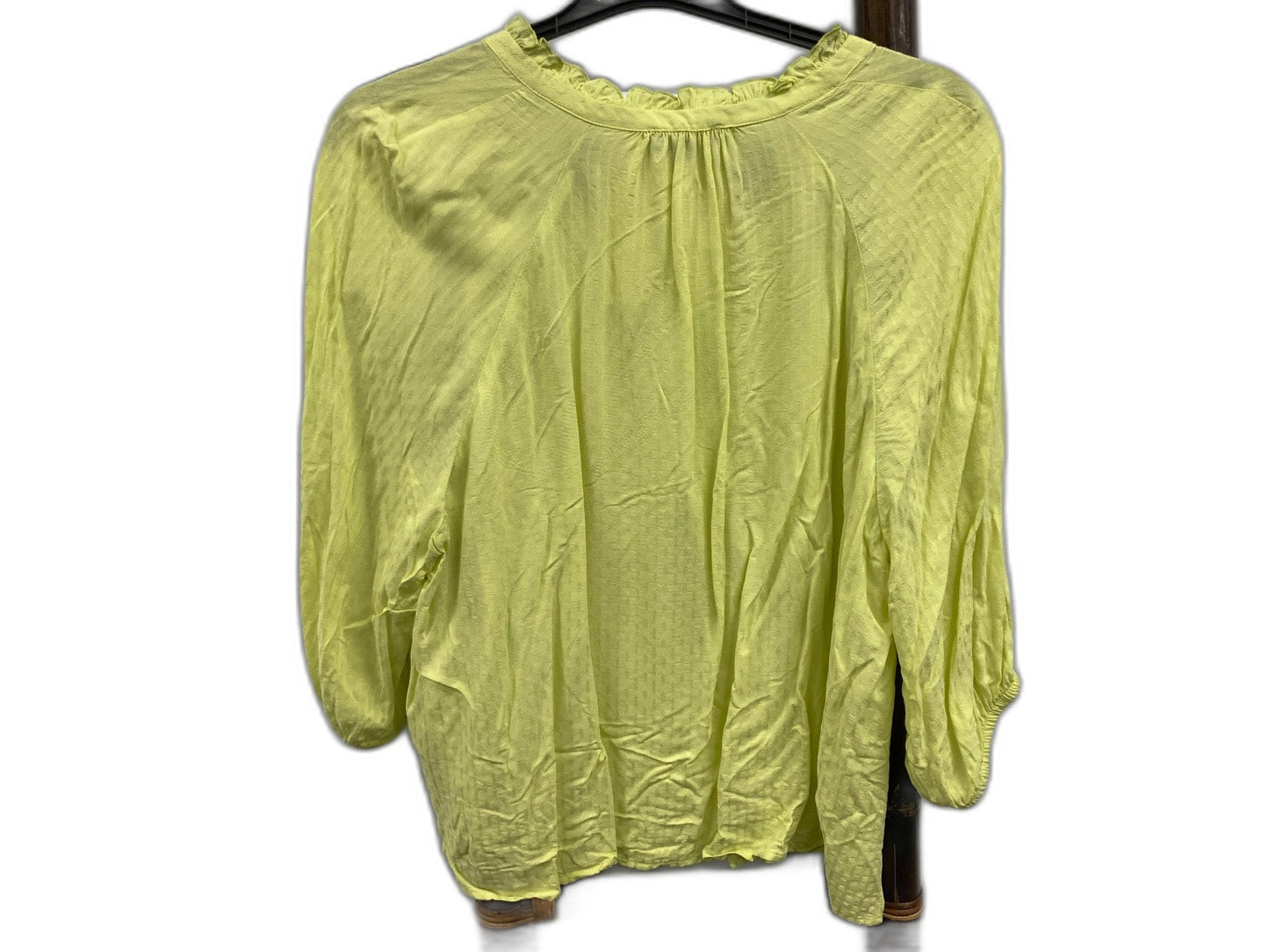 Target Curve L/S Dobby V-Neck Blouse Lime Ladies Sz 16+ NEW