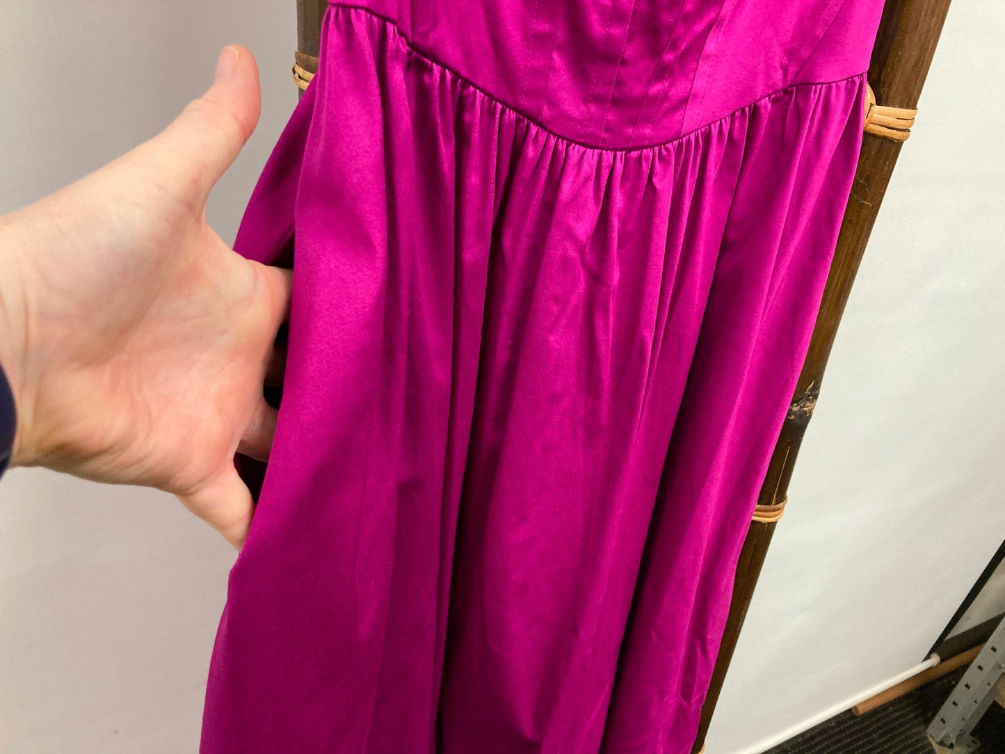 Danni Minogue Petites Corset Dress Zip Up Magenta Ladies Sz 6P *Tags NEW