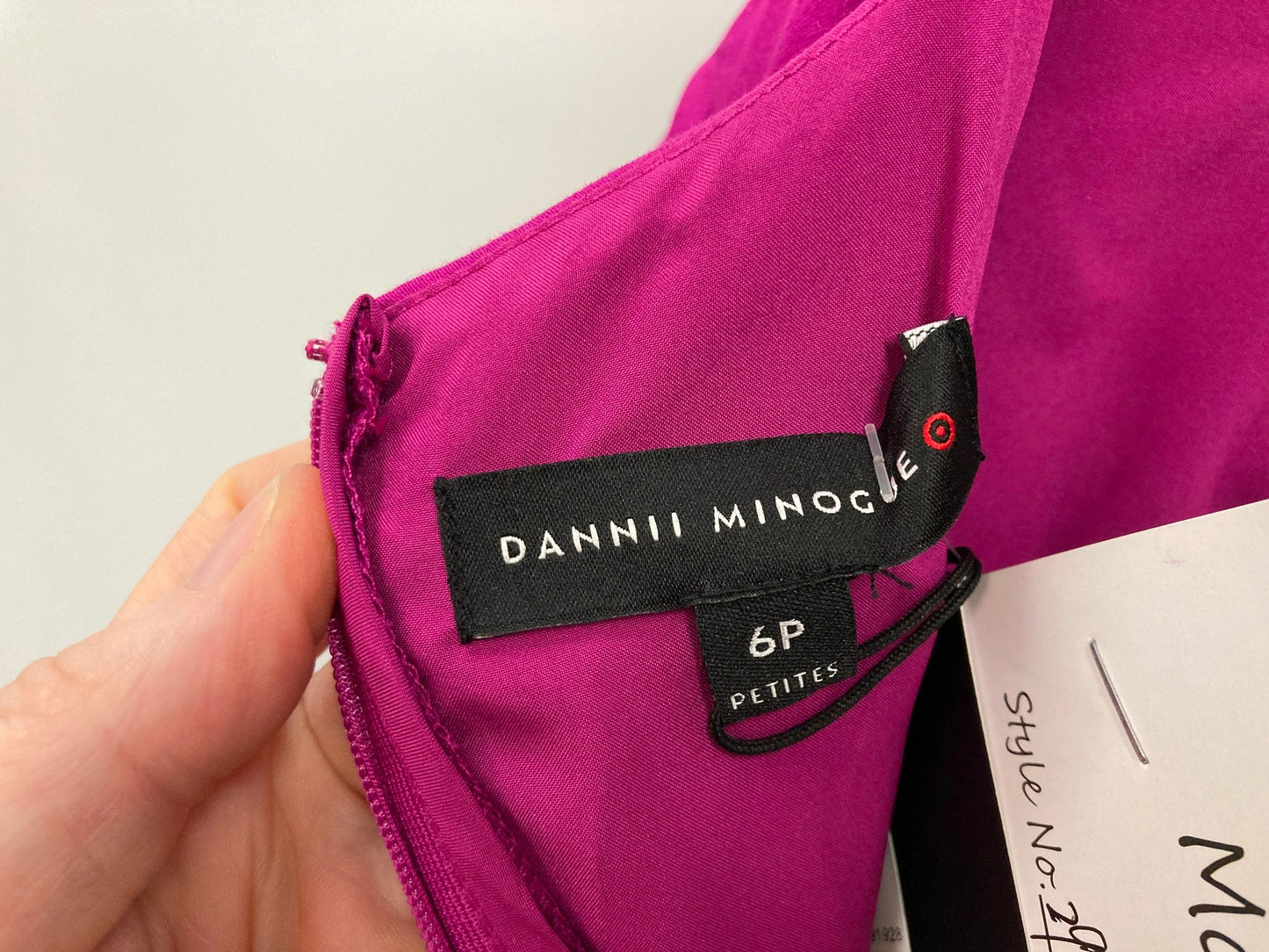 Danni Minogue Petites Corset Dress Zip Up Magenta Ladies Sz 6P *Tags NEW