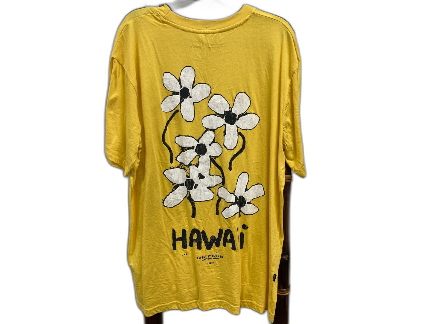 Misfit Short Sleeve Hawaii Yellow Tee T-Shirt Unisex Sz 6 (S) NEW