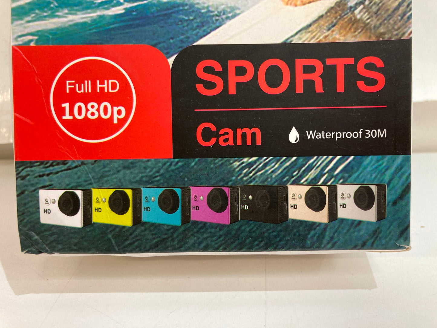 Sports Cam Action 1080P 2.0 Inch Screen 30M W/Proof Blue *Inbox NEW