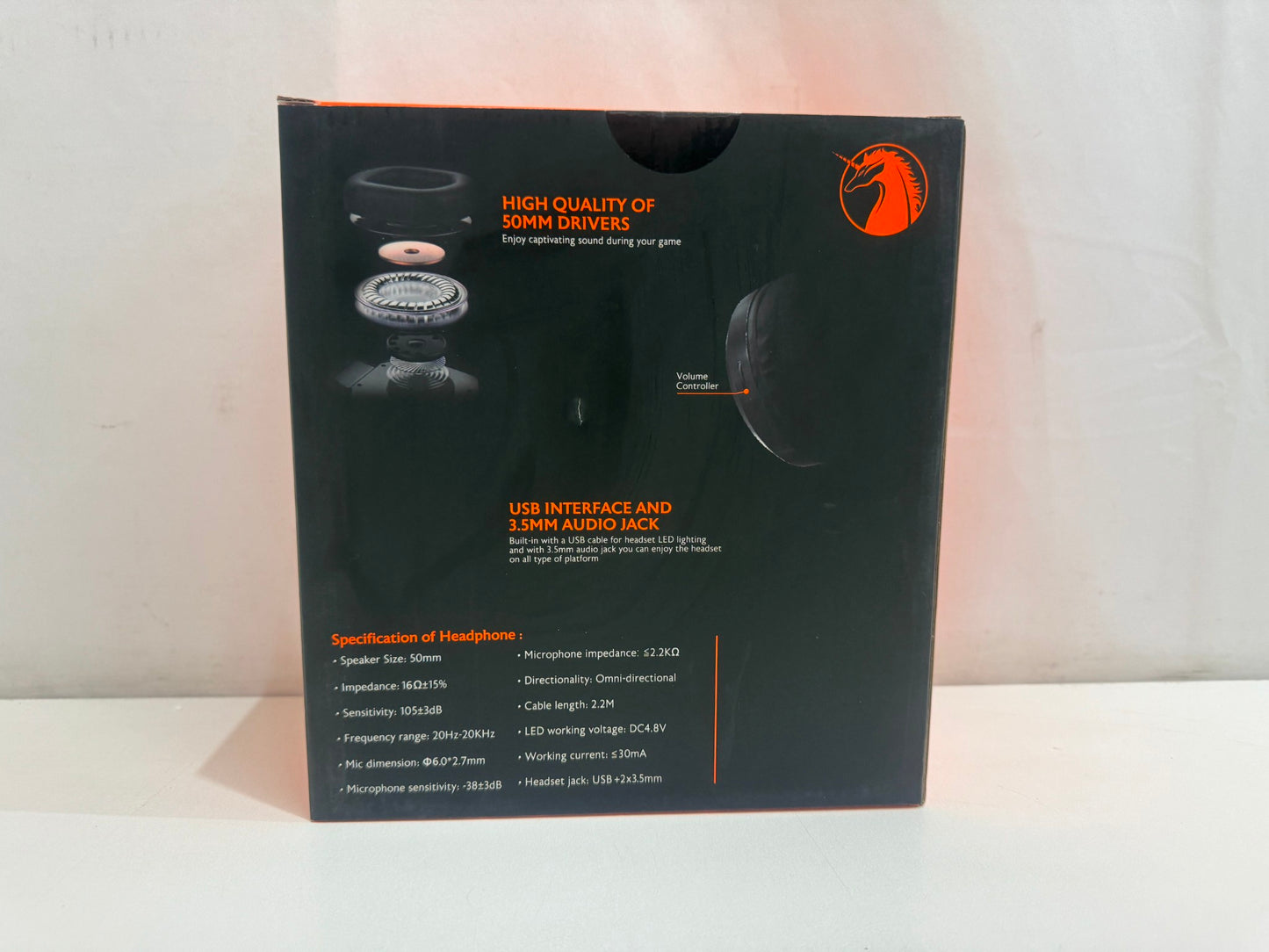 Ga5 Gaming Series Noise Cancellation Wired Headphones W/Microphone NEW