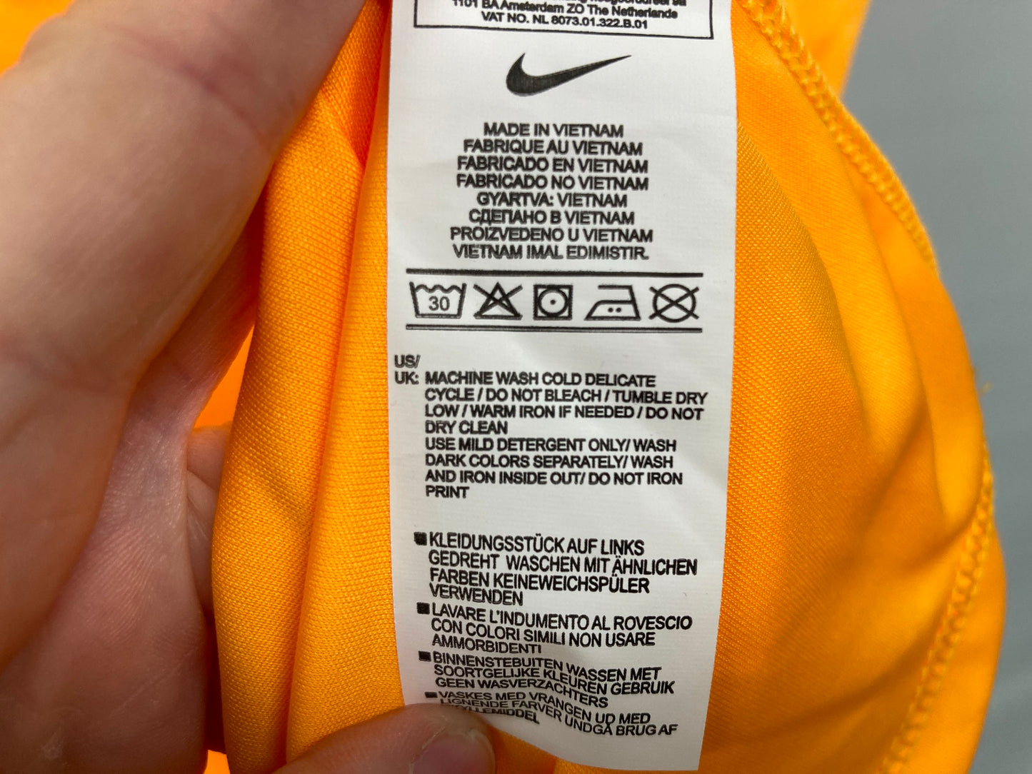 Nike Dri Fit Activewear Tank Athletic Cut Orange Mens Size 2Xl NEW