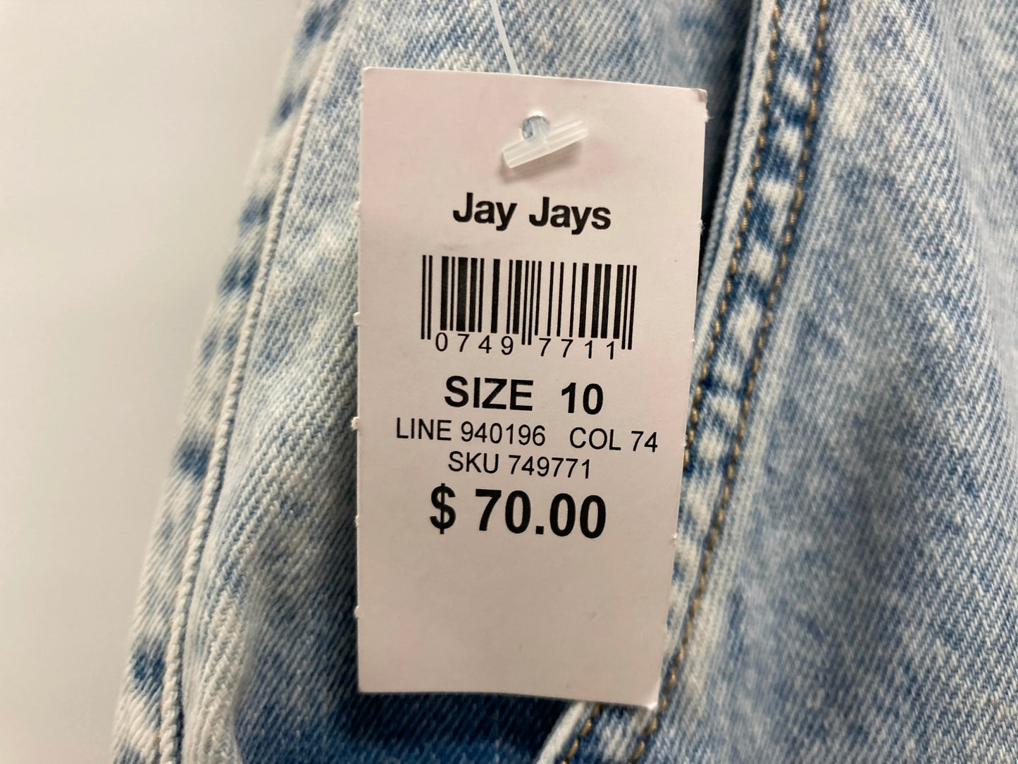 Jay Jays Lexi Jogger High Rise Cotton Jeans Blue Ladies Sz 10 NEW