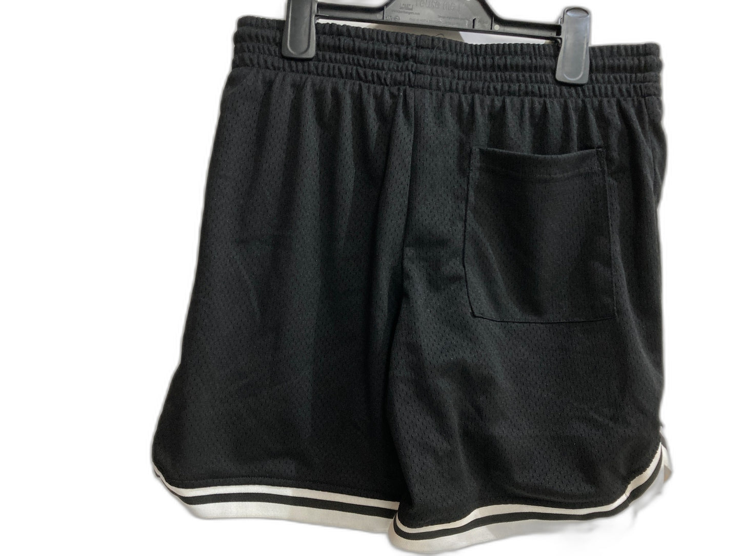 Factorie Basketball Short Mesh Shorts Zip Pockets Black Mens Sz S NEW