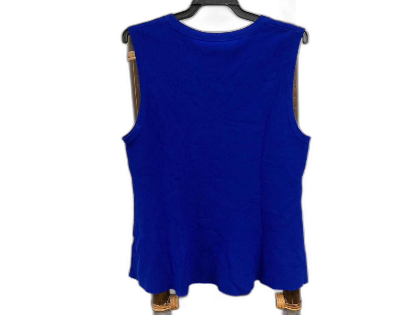 Diana Ferrari Selma Soft Peplum Knit Cobalt Blue Tank Ladies Sz 14 NEW