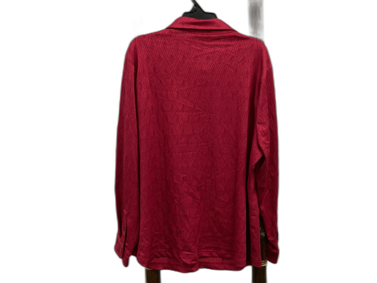 Noni B Knit Textured Shirt Sangria Magenta Noniknitsh Ladies Sz 16 $89.99 NEW