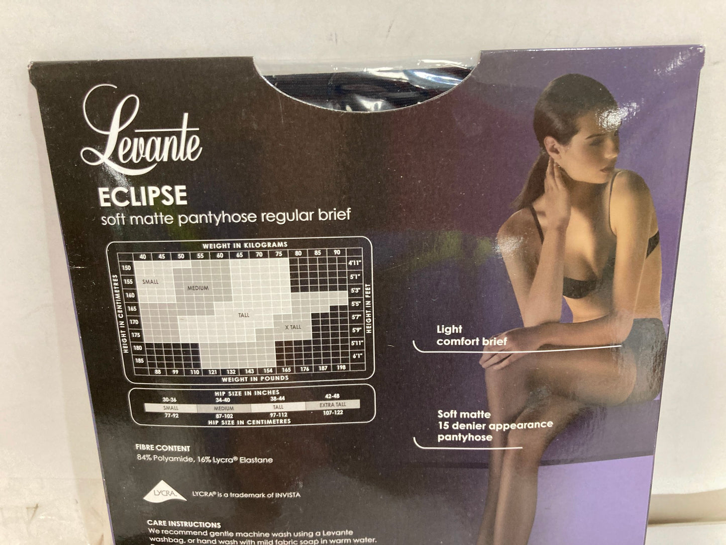 Levante 2-Andriena Tights & 1-Eclipse Matte Pantyhose Ladies Sz Talls NEW