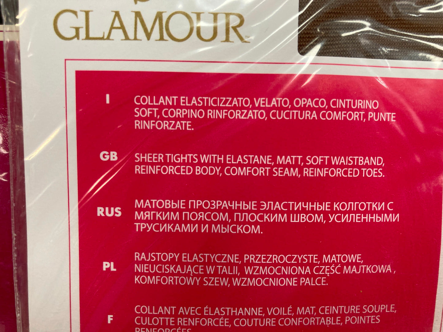 Gg Glamour Glace 20 Denier & Nero 100Denier Tights Ladies Sz 1/2 (S) NEW