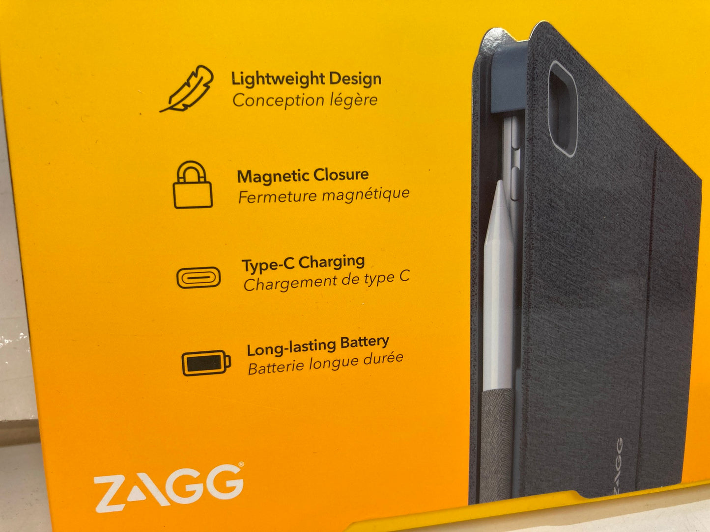 Zagg Keyboard Messenger Folio 2 Case For Ipad 10.2" & Ipad Air 10.5" NEW