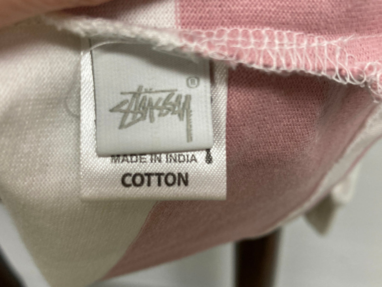 Stussy Kendal Oversized Striped Rugby Top Pink/Green Ladies Sz 6 NEW