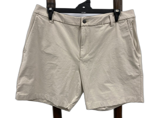 Lululemon Commission Shorts W/ Pockets Classic 7" Tan Mens Sz 38 *Tag NEW