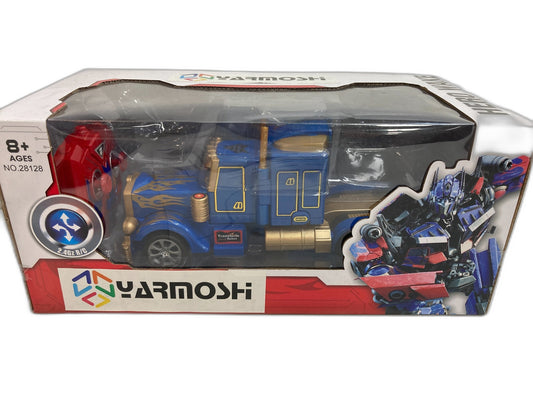 Brand NEW Yarmoshi Robot Truck 2 In 1 Action Figure Rc Toy Ages 8+ Blue/Gold