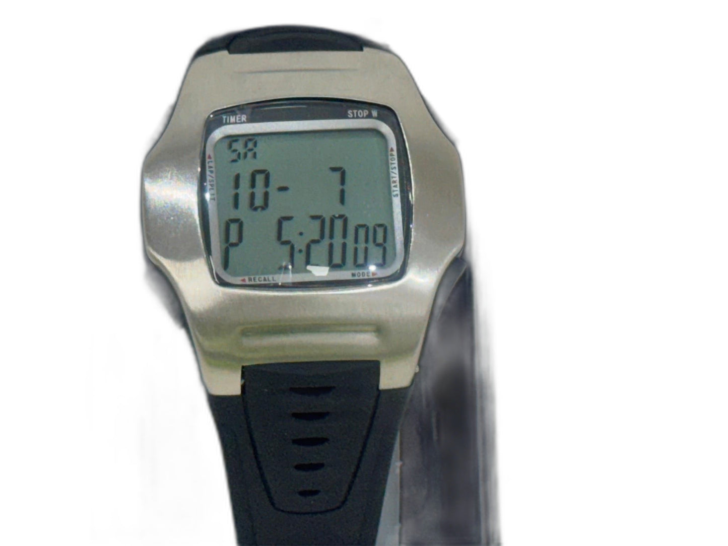 Shenzen Black & Silver Digital Watch W/ Alarm & Stopwatch Unisex NEW