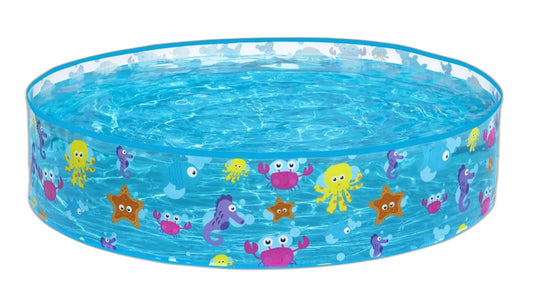 H2Ogo! Bestway Fill 'N Fun Sparkling Sea Pool Ages 2+ 1.22M X 25Cm NEW